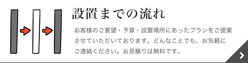 設置までの流れ
